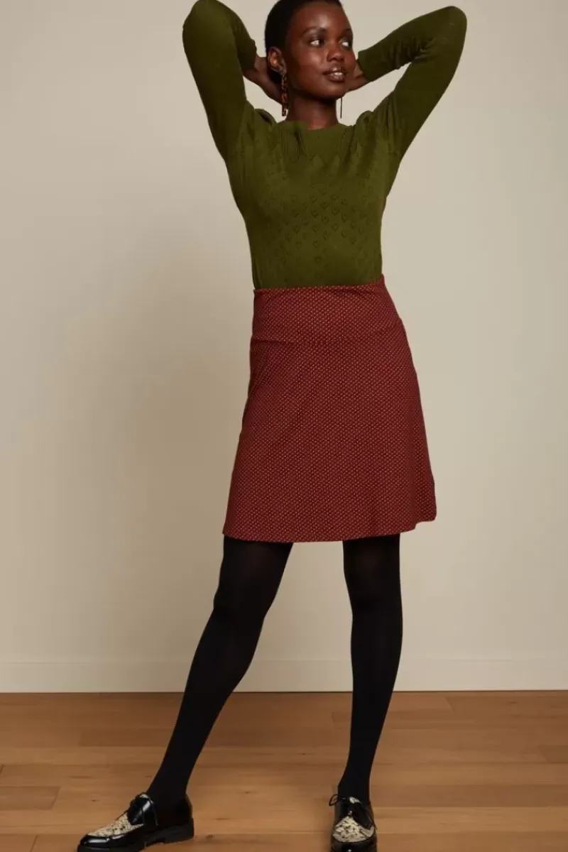 King Louie Rokken<Border Skirt Close-Up Brique Red