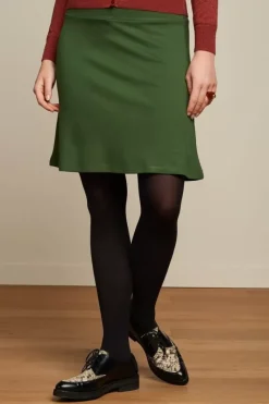 King Louie Rokken<Border Skirt Milano Uni Kale Green