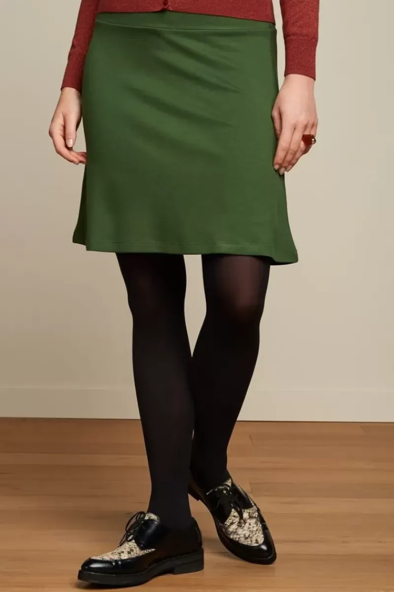 King Louie Rokken<Border Skirt Milano Uni Kale Green
