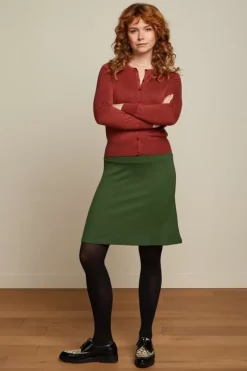 King Louie Rokken<Border Skirt Milano Uni Kale Green