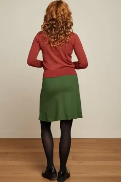King Louie Rokken<Border Skirt Milano Uni Kale Green
