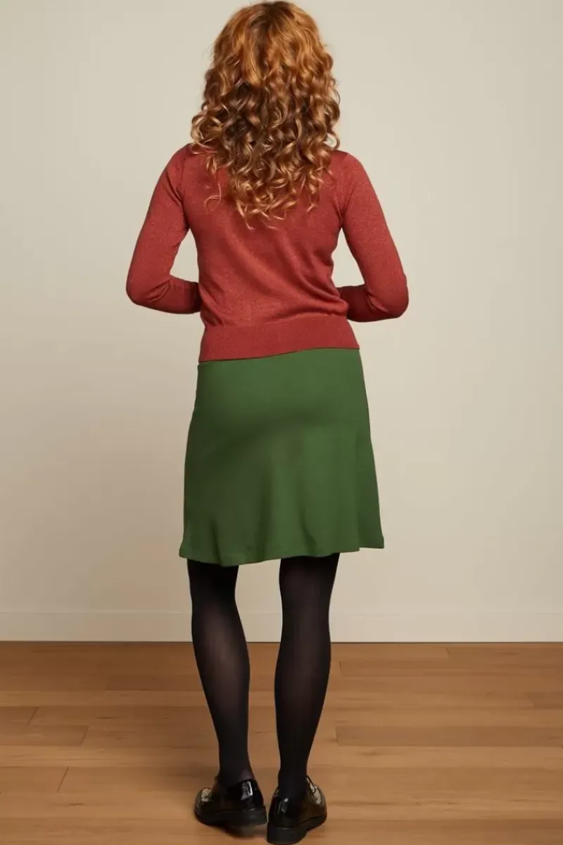 King Louie Rokken<Border Skirt Milano Uni Kale Green