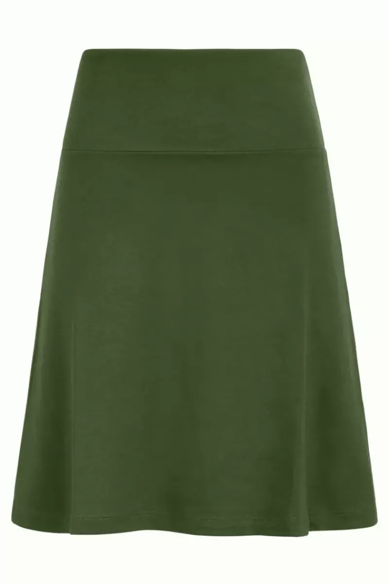 King Louie Rokken<Border Skirt Milano Uni Kale Green