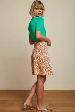 King Louie Rokken<Border Skirt Miniata Flame Orange