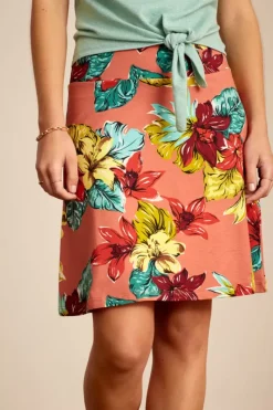 King Louie Rokken<Border Skirt Paraiso Apricot Pink