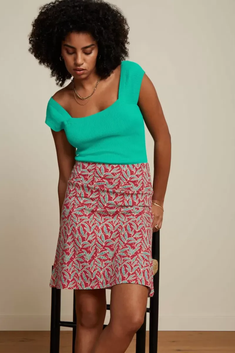 King Louie Rokken<Border Skirt Pereira Chili Red