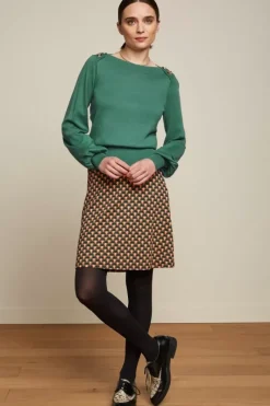 King Louie Rokken<Border Skirt Rizzoli Tweed Orange