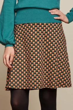 King Louie Rokken<Border Skirt Rizzoli Tweed Orange