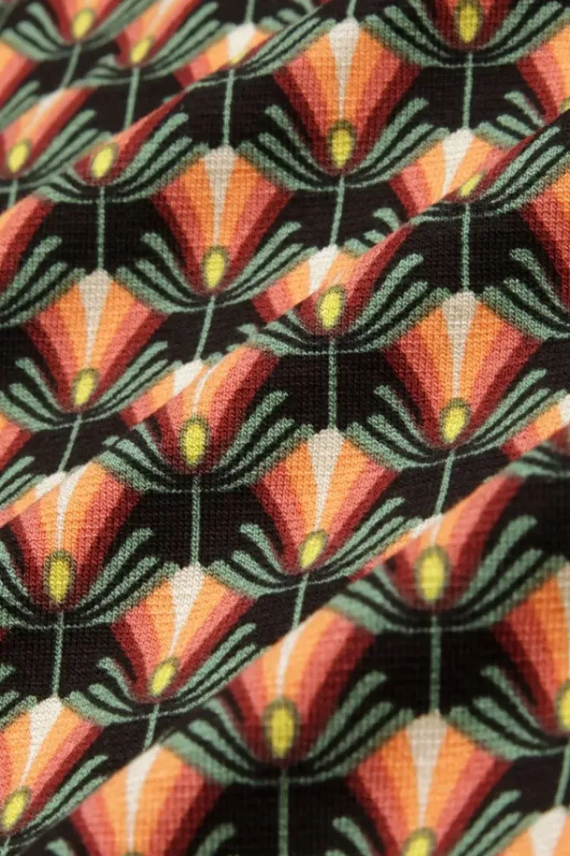 King Louie Rokken<Border Skirt Rizzoli Tweed Orange