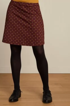 King Louie Rokken<Border Skirt Rogers Bordeaux Red