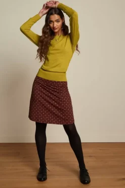 King Louie Rokken<Border Skirt Rogers Bordeaux Red