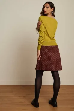 King Louie Rokken<Border Skirt Rogers Bordeaux Red