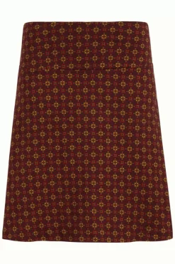 King Louie Rokken<Border Skirt Rogers Bordeaux Red