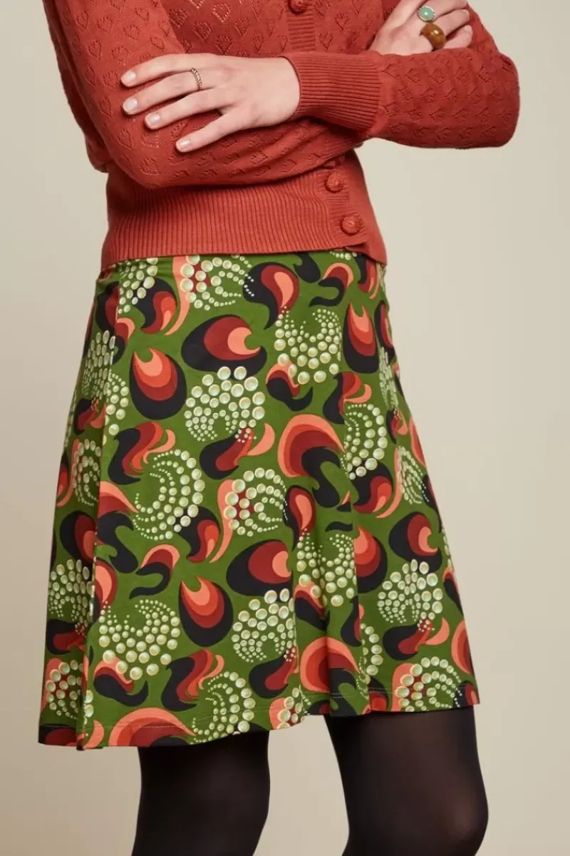 King Louie Rokken<Border Skirt The Fuzz Kale Green