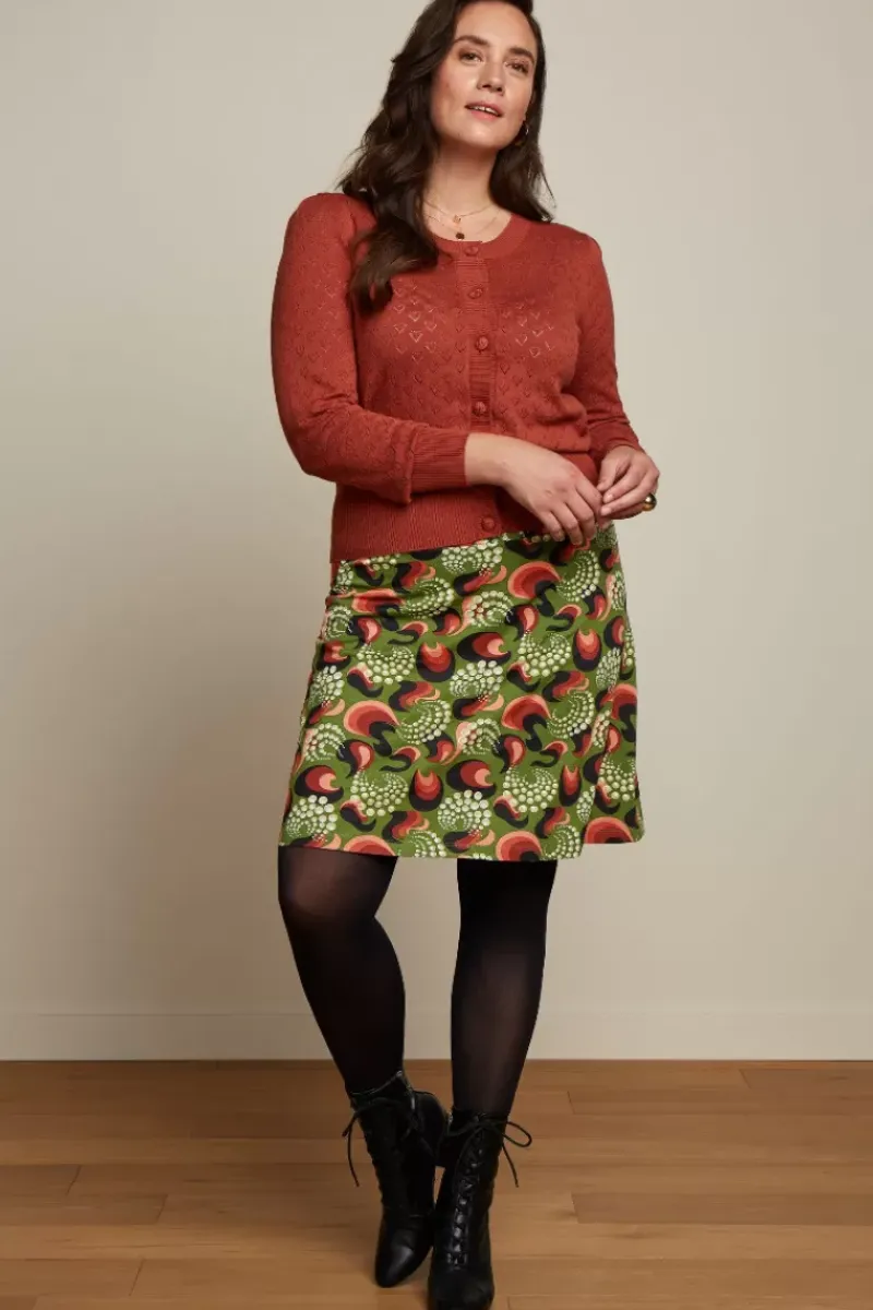 King Louie Rokken<Border Skirt The Fuzz Kale Green