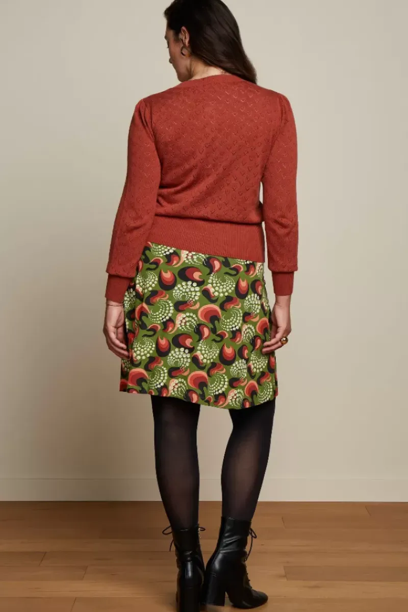 King Louie Rokken<Border Skirt The Fuzz Kale Green
