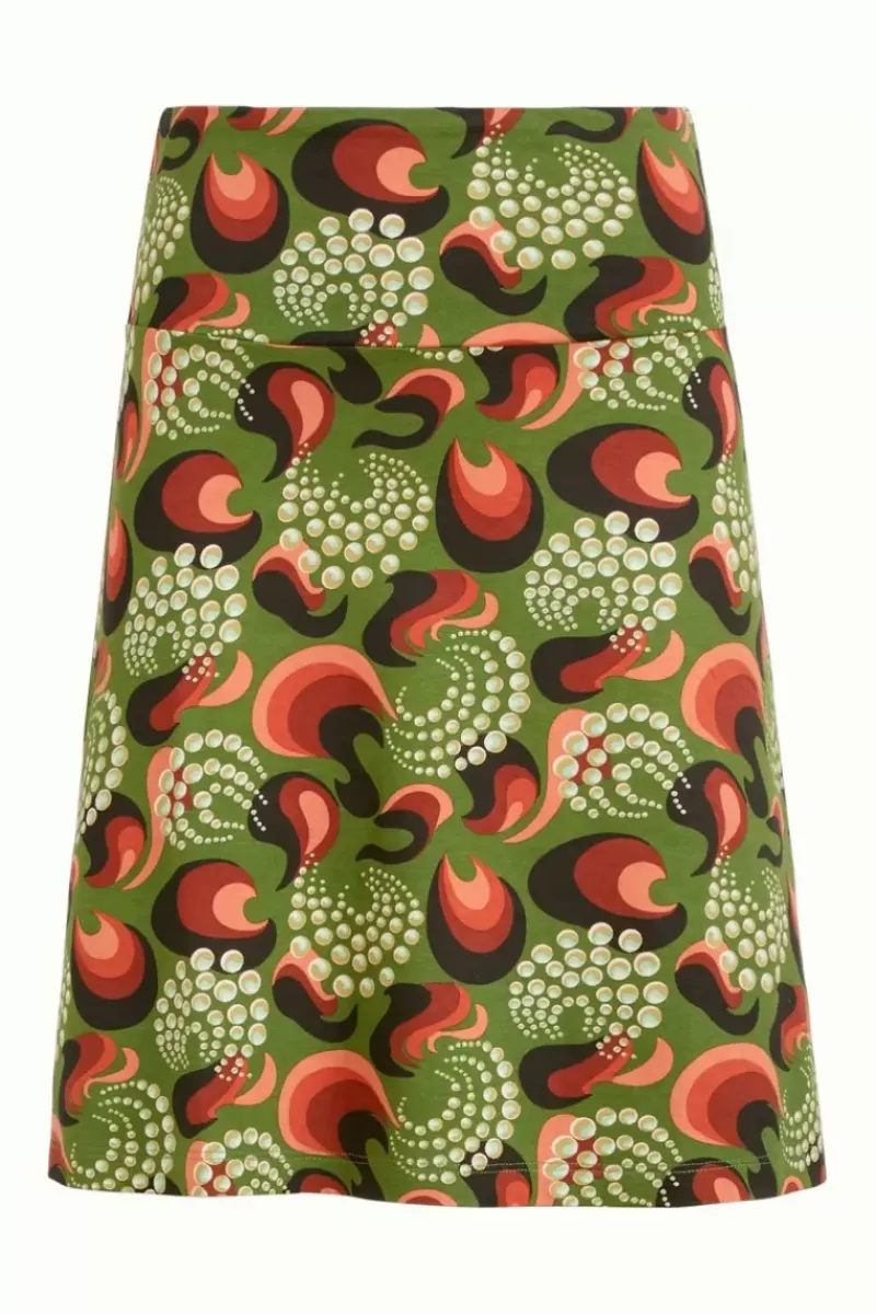 King Louie Rokken<Border Skirt The Fuzz Kale Green