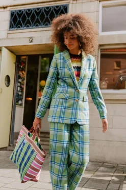 King Louie Jassen & Blazers<Brooke Blazer Nomad Check Jade Green