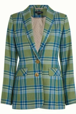 King Louie Jassen & Blazers<Brooke Blazer Nomad Check Jade Green