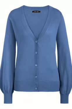 King Louie Vesten<Cardi Deep V Long Cottonclub Lavender