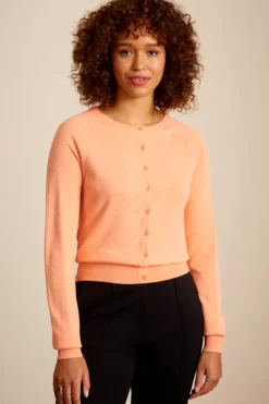 King Louie Vesten<Cardi Raglan Roundneck Droplet Papaya Pink