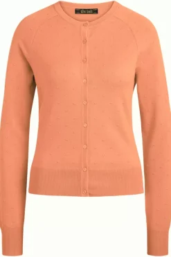 King Louie Vesten<Cardi Raglan Roundneck Droplet Papaya Pink