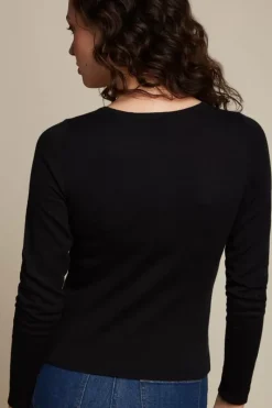 King Louie Vesten<Cardi Roundneck Cocoon Black