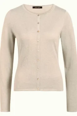 King Louie Vesten<Cardi Roundneck Cocoon Cream
