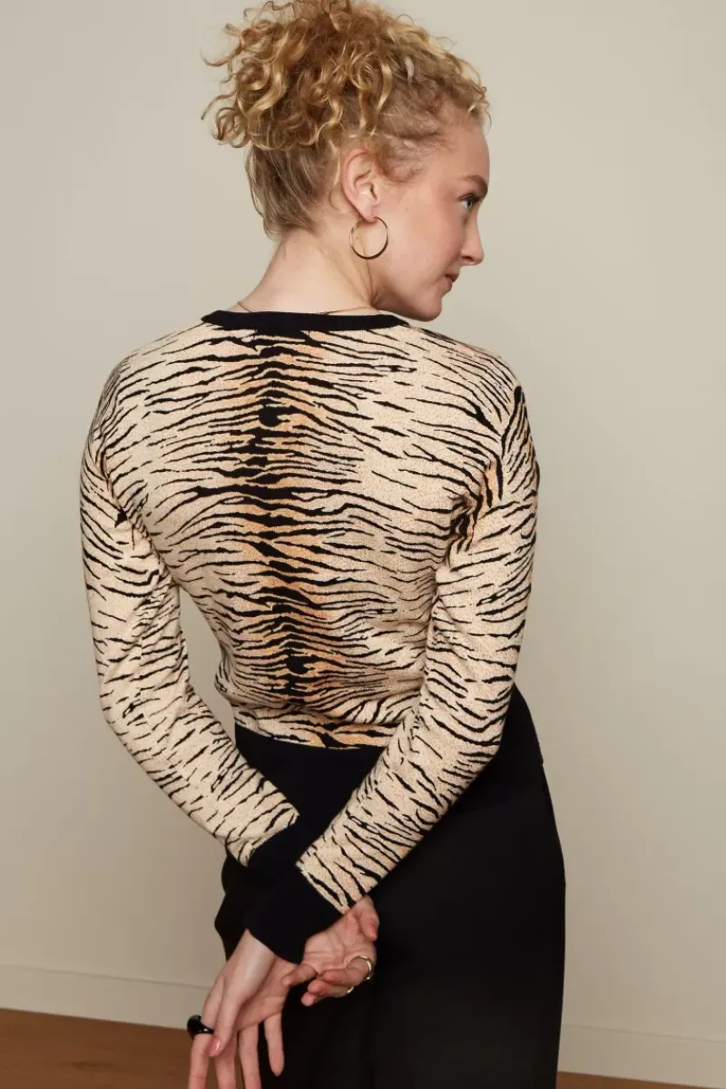 King Louie Vesten<Cardi Roundneck Kallina Black