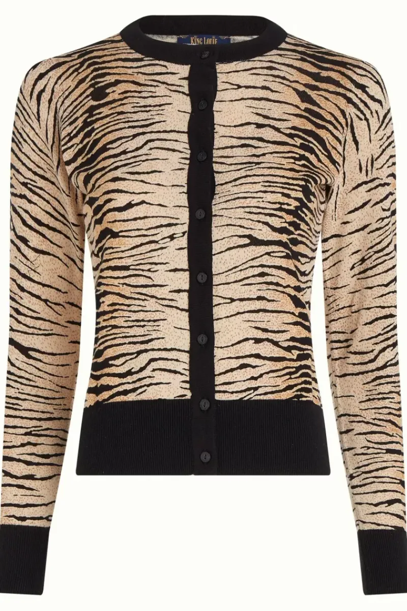 King Louie Vesten<Cardi Roundneck Kallina Black