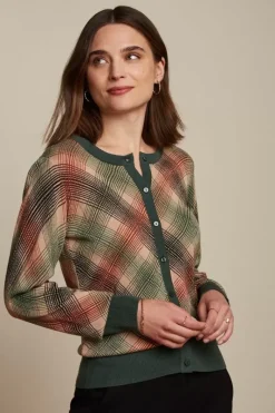King Louie Vesten<Cardi Roundneck Motion Sycamore Green