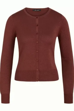 King Louie Vesten<Cardi Roundneck Organic Lapis Pecan Brown