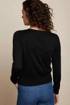 King Louie Vesten<Cardi Roundneck Organic Lapis Black