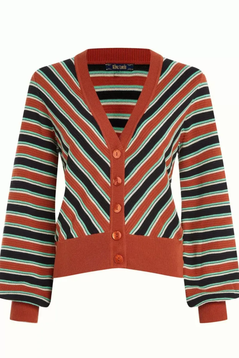 King Louie Vesten<Cardi V Bell Carnillo Stripe Umbre