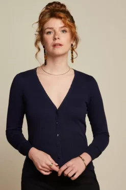 King Louie Vesten<Cardi V Cocoon Blue
