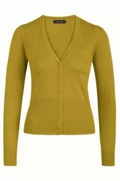 King Louie Vesten<Cardi V Cocoon Curry Yellow