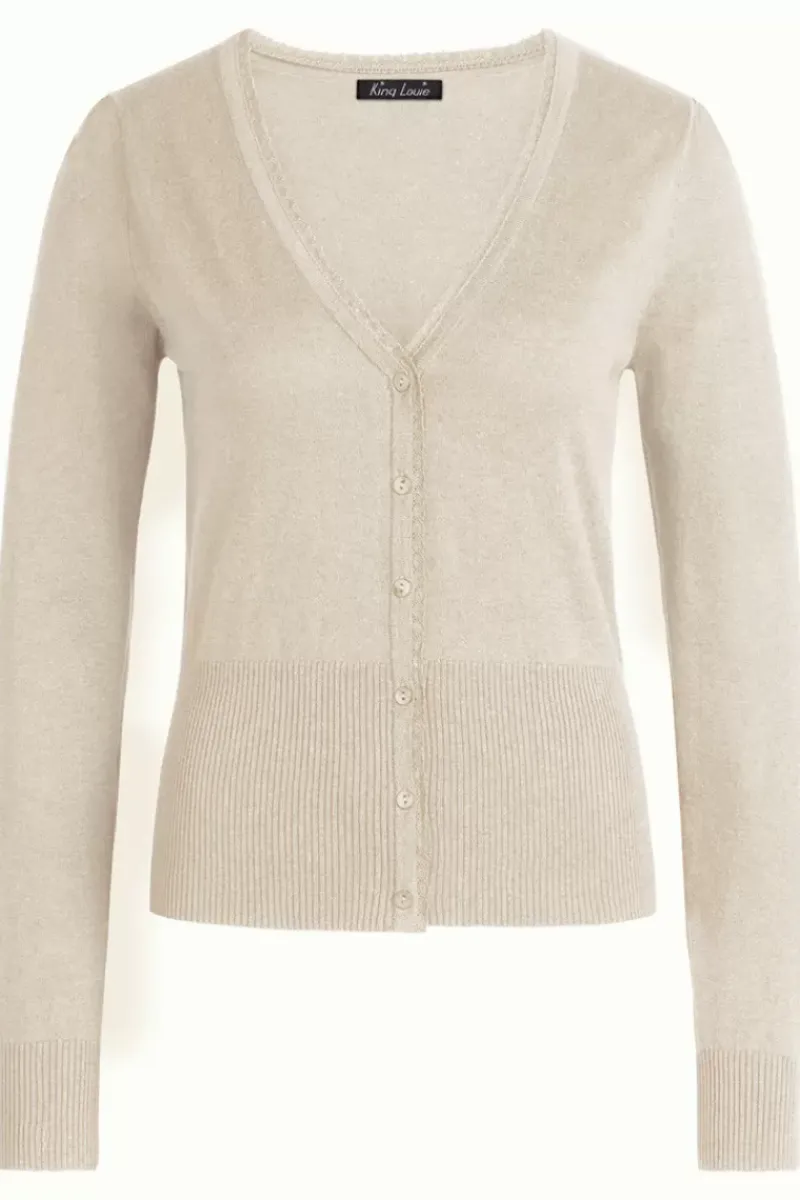 King Louie Vesten<Cardi V Cocoon Cream