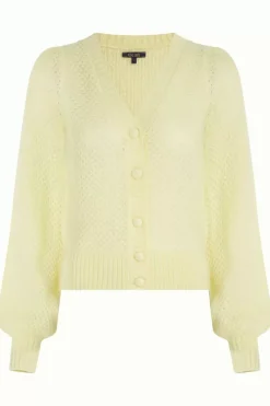 King Louie Vesten<Cardi V Farfalle Lemonade Yellow