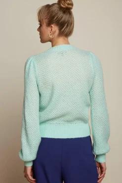 King Louie Vesten<Cardi V Farfalle Foam Green