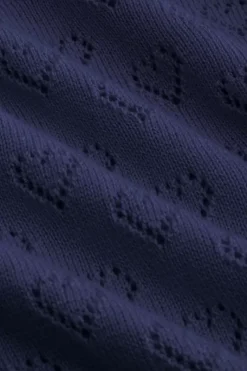 King Louie Vesten<Cardi V Heart Ajour Bci Nuit Blue