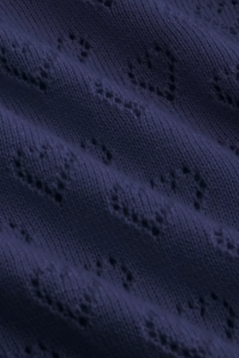King Louie Vesten<Cardi V Heart Ajour Bci Nuit Blue