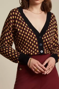 King Louie Vesten<Cardi V Rizzoli Truffle Red