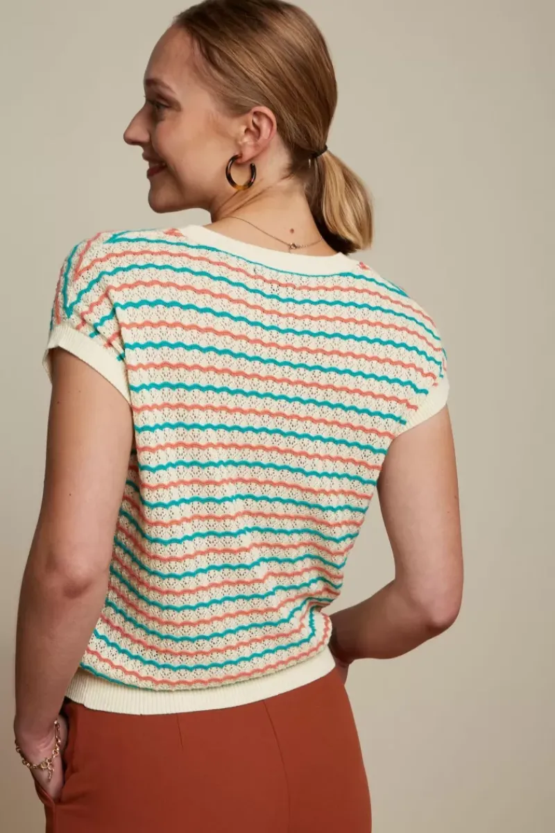 King Louie Tops & Shirts<Cardi V Top Florio Cream