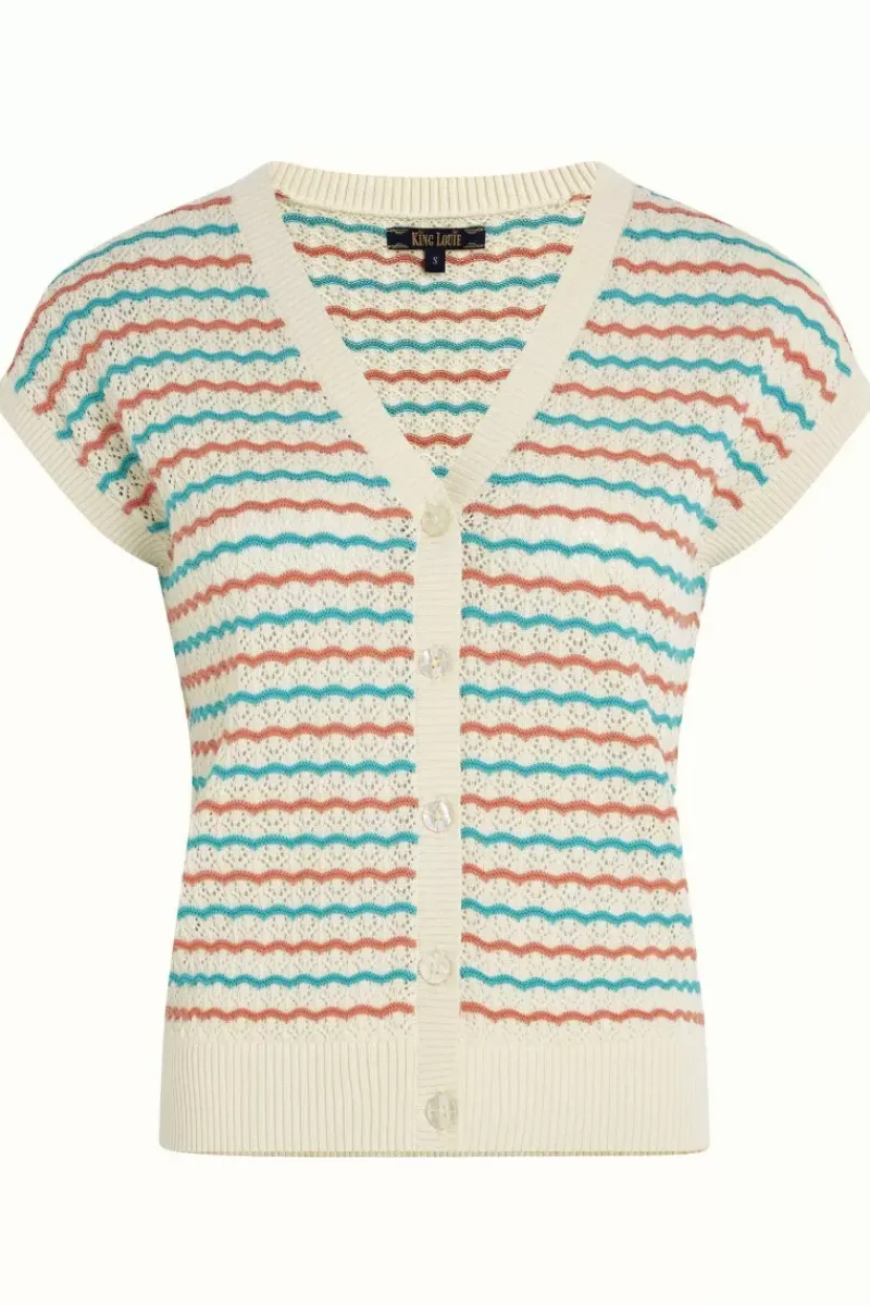 King Louie Tops & Shirts<Cardi V Top Florio Cream