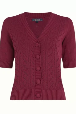 King Louie Vesten<Cardi V Top Maisel Beaujolais Red