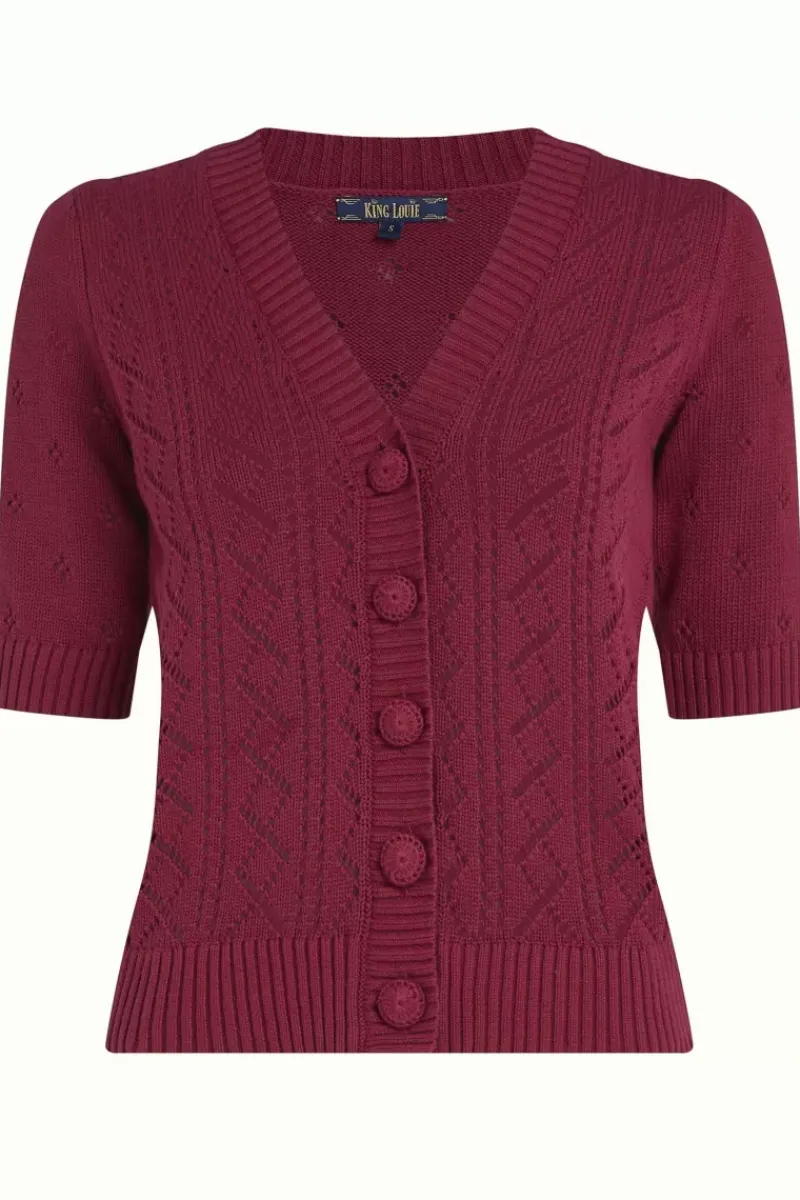 King Louie Vesten<Cardi V Top Maisel Beaujolais Red