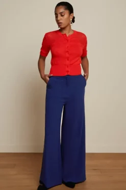 King Louie Vesten<Cardi Yoke Bonet Red