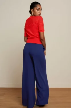 King Louie Vesten<Cardi Yoke Bonet Red