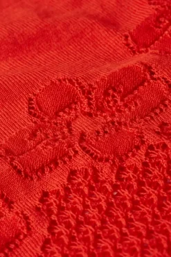 King Louie Vesten<Cardi Yoke Bonet Red