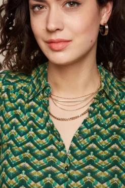 King Louie Blouses<Carina Blouse Brazza Jasper Green